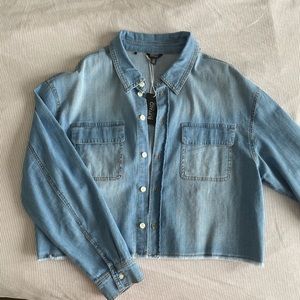 David Bitton Cotton Chambray Button Up
